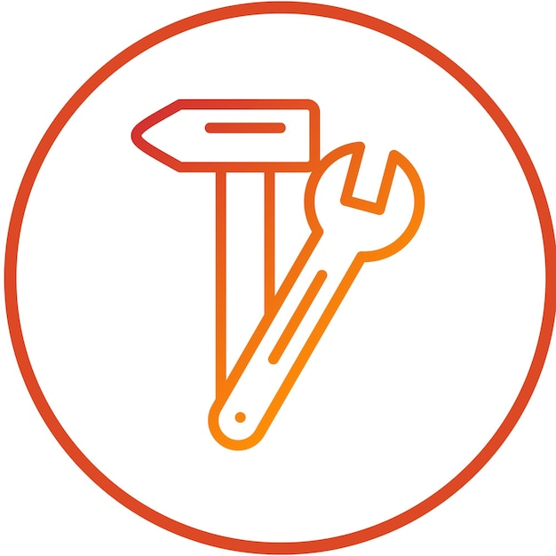 Estilo del icono del sistema de reparación de diseño vectorial
