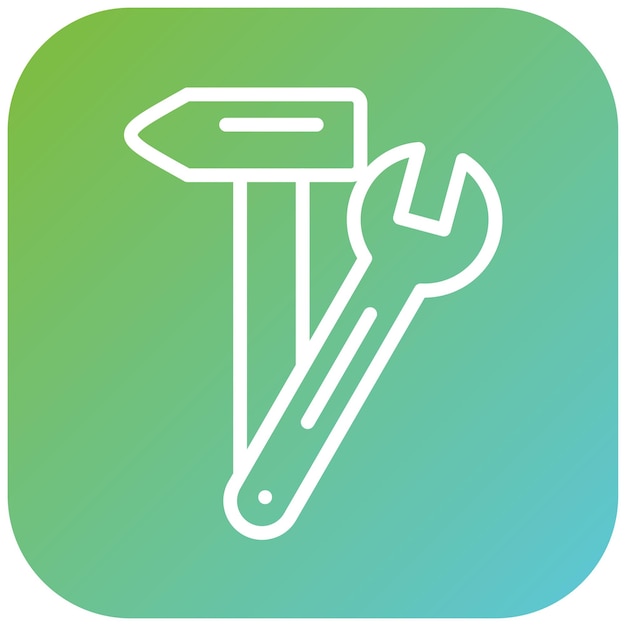 Estilo del icono del sistema de reparación de diseño vectorial