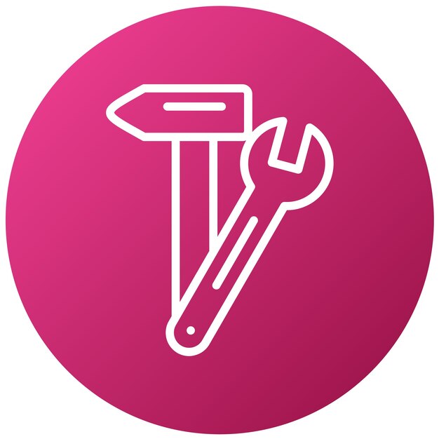 Estilo del icono del sistema de reparación de diseño vectorial