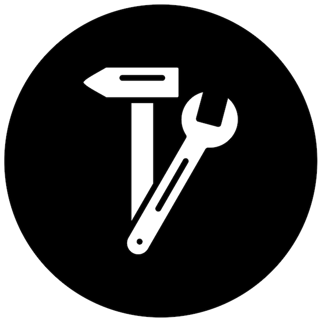 Estilo del icono del sistema de reparación de diseño vectorial