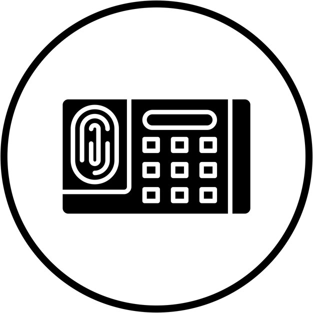 Estilo del icono del sistema de seguridad de diseño vectorial