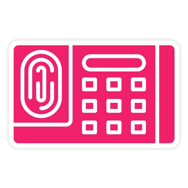 Estilo del icono del sistema de seguridad de diseño vectorial