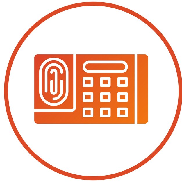 Estilo del icono del sistema de seguridad de diseño vectorial