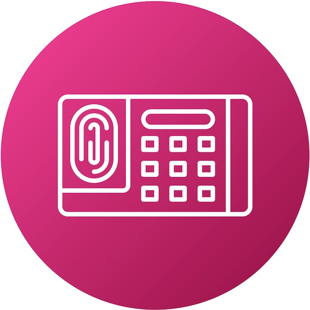 Estilo del icono del sistema de seguridad de diseño vectorial