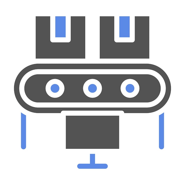 Estilo del icono del sistema de transporte de diseño vectorial
