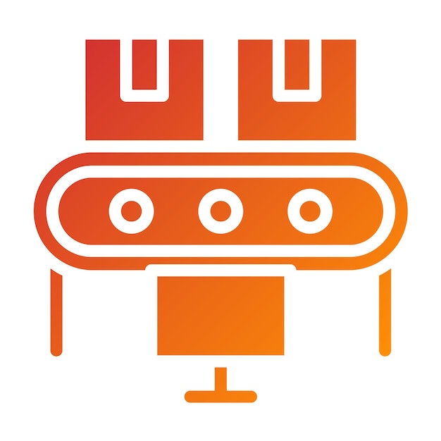 Estilo del icono del sistema de transporte de diseño vectorial