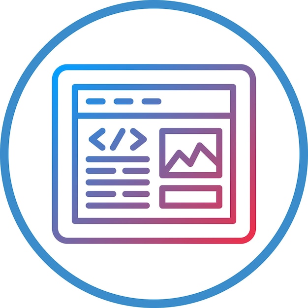 Estilo del icono del sitio web Ux