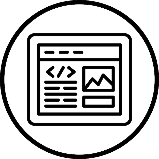 Estilo del icono del sitio web Ux