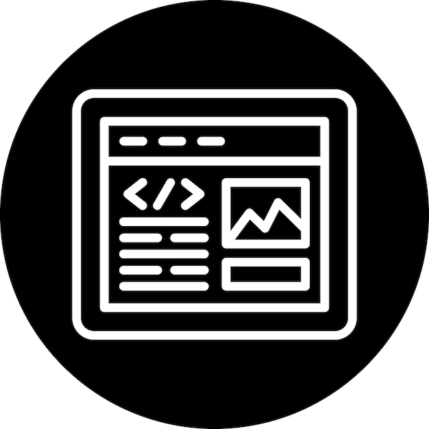 Estilo del icono del sitio web Ux