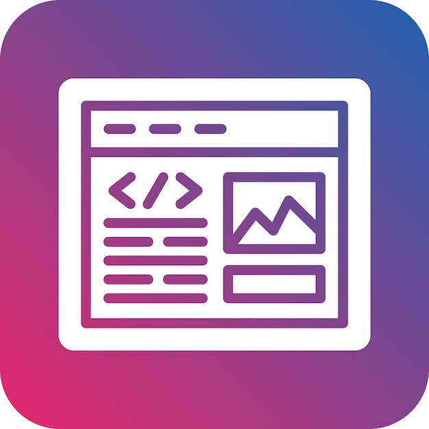 Estilo del icono del sitio web Ux