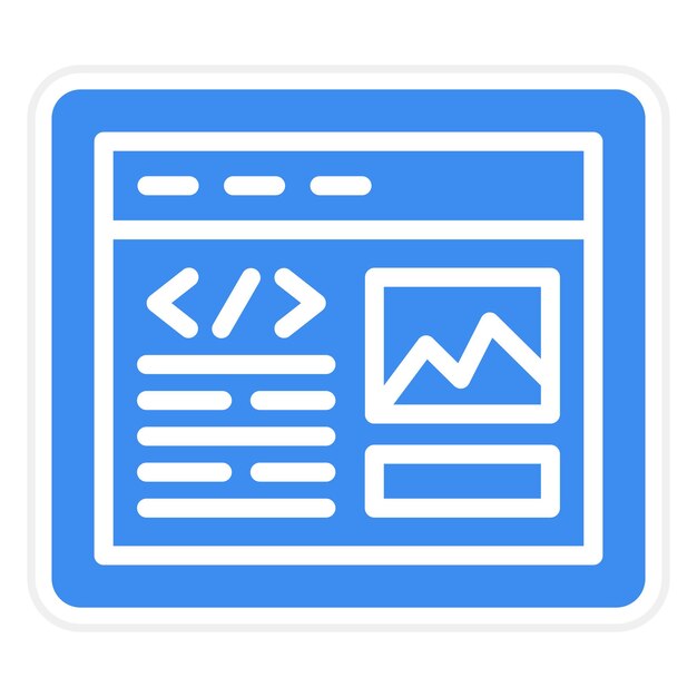 Estilo del icono del sitio web Ux
