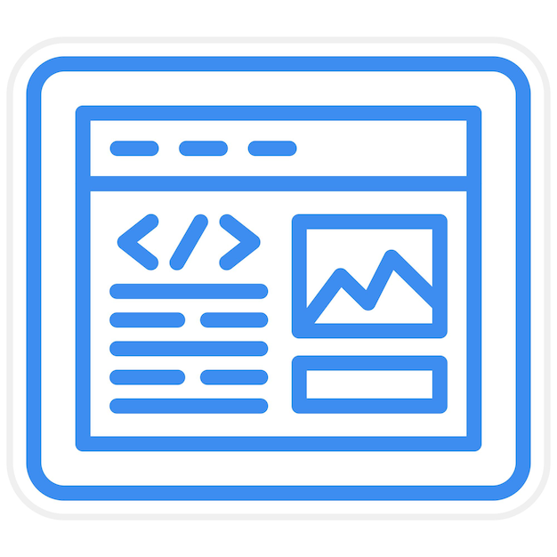 Estilo del icono del sitio web Ux