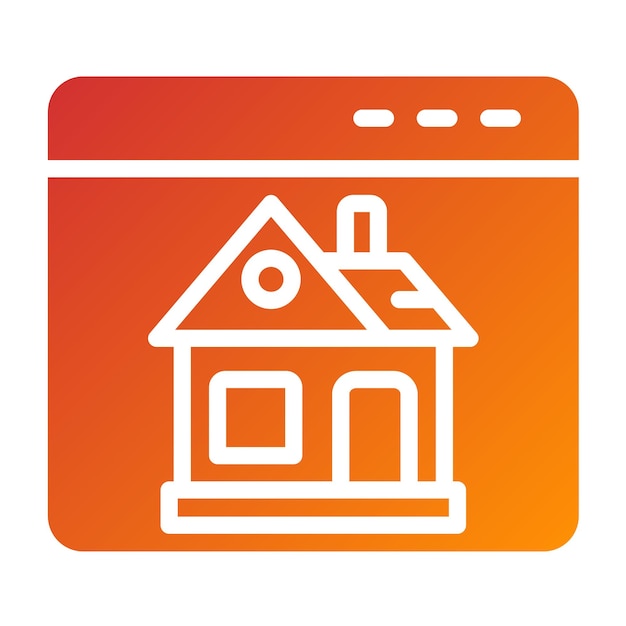 Estilo del icono del sitio web de Vector Design House