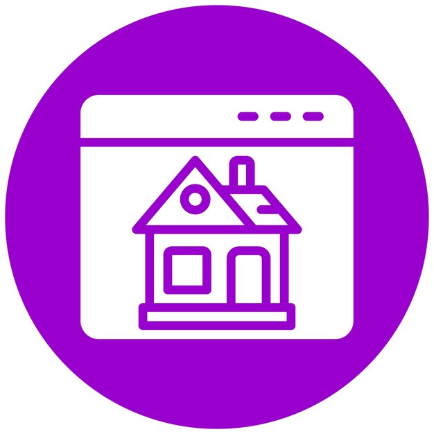 Estilo del icono del sitio web de Vector Design House