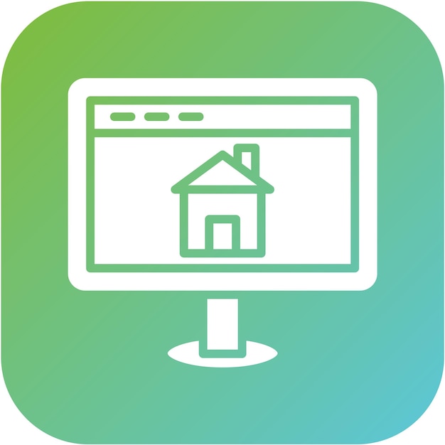 Estilo del icono del sitio web de Vector Design House
