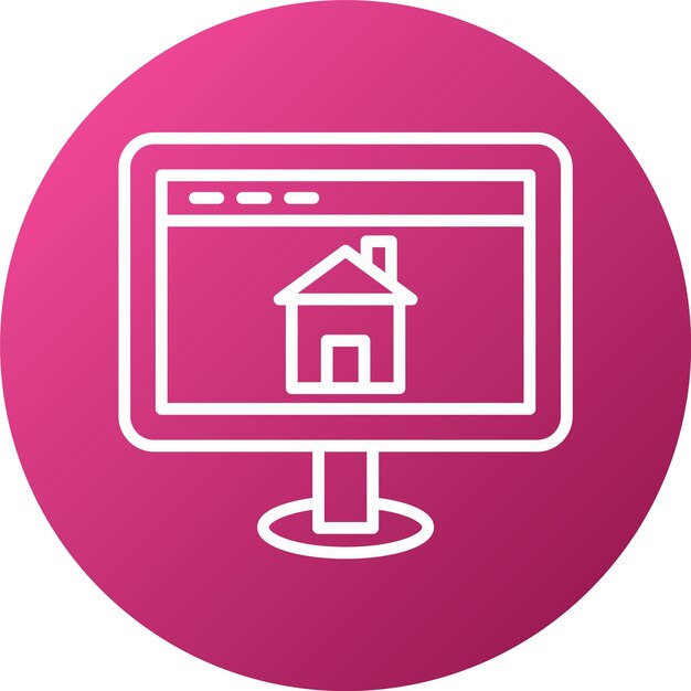 Estilo del icono del sitio web de Vector Design House