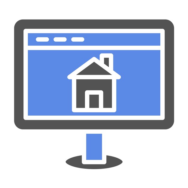 Estilo del icono del sitio web de Vector Design House