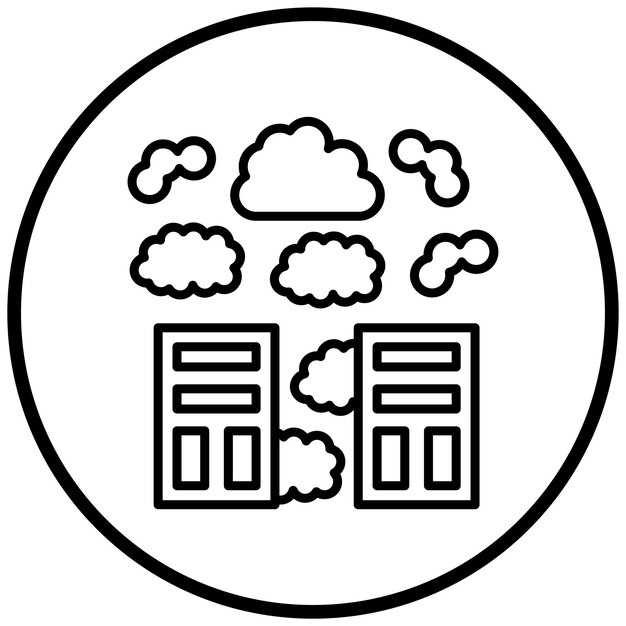 Estilo del icono de smog