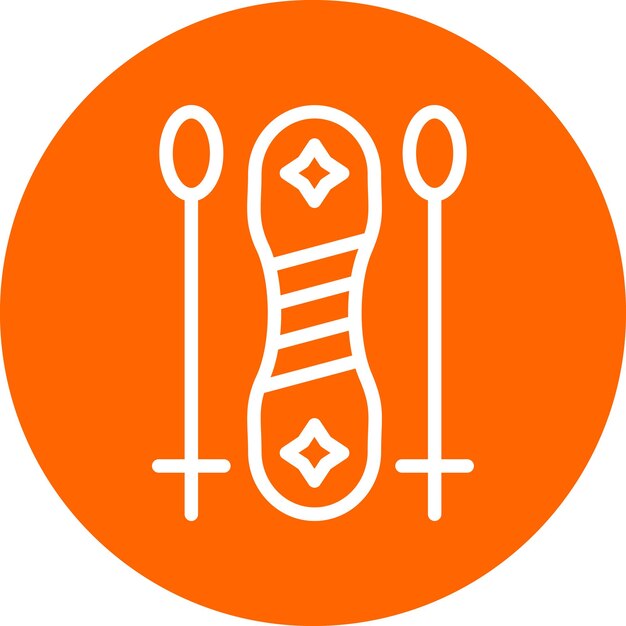 Estilo del icono de snowboard