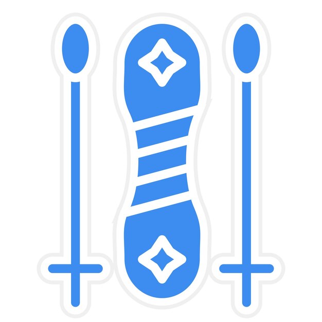 Estilo del icono de snowboard