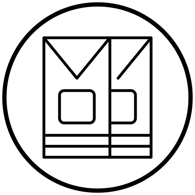 Estilo del icono del sobre largo