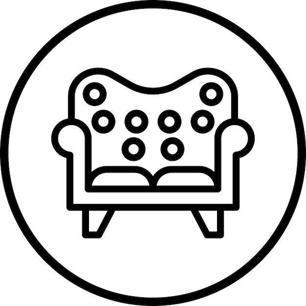 Estilo del icono del sofá