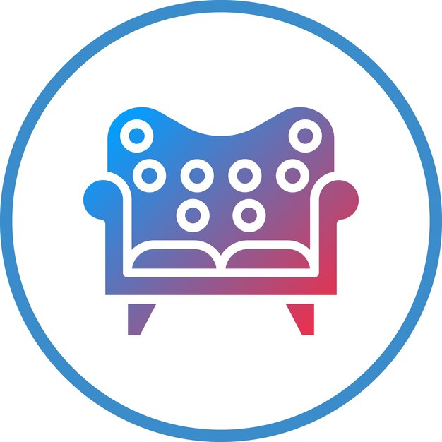 Estilo del icono del sofá