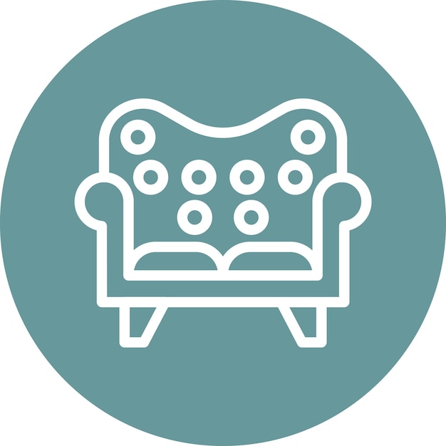 Estilo del icono del sofá