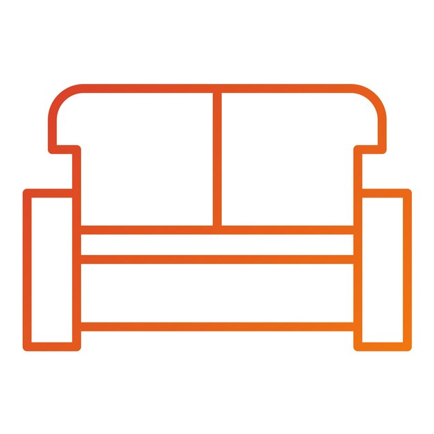 Estilo del icono del sofá