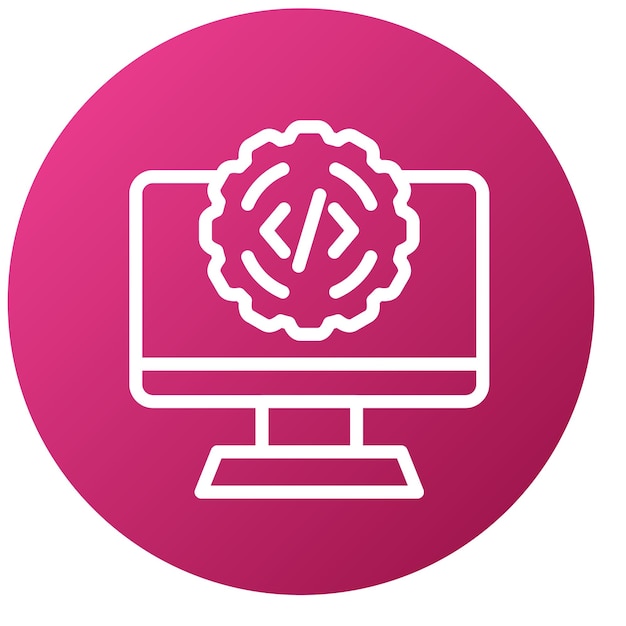 Estilo de icono del software de diseño vectorial