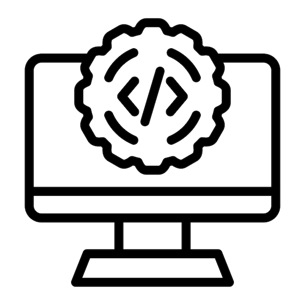 Estilo de icono del software de diseño vectorial