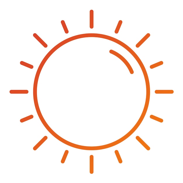 Estilo del icono del sol