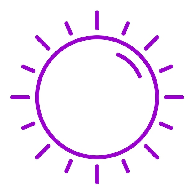 Estilo del icono del sol