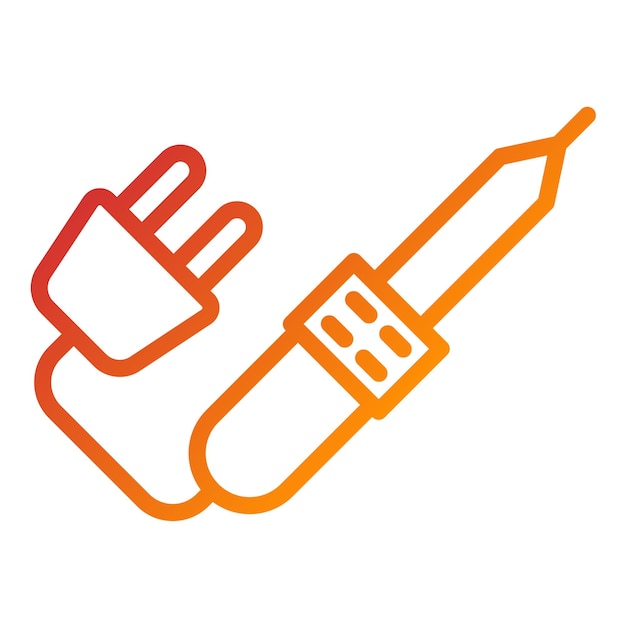 Estilo del icono de soldadura de diseño vectorial