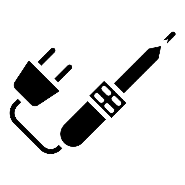 Estilo del icono de soldadura de diseño vectorial