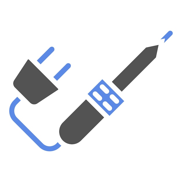 Estilo del icono de soldadura de diseño vectorial