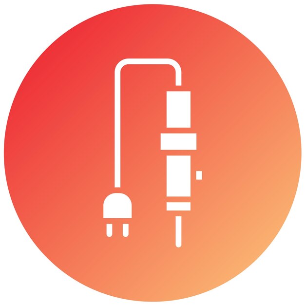 Estilo de icono de soldadura de hierro de diseño vectorial