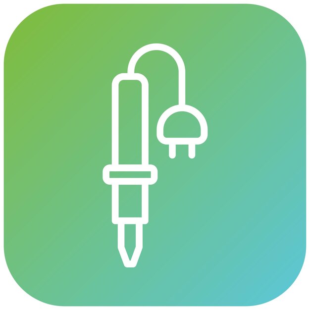 Estilo de icono de soldadura de hierro de diseño vectorial