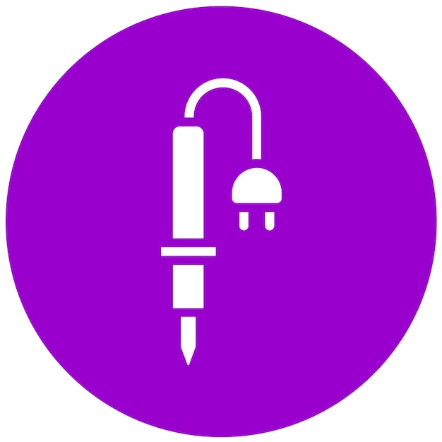 Estilo de icono de soldadura de hierro de diseño vectorial