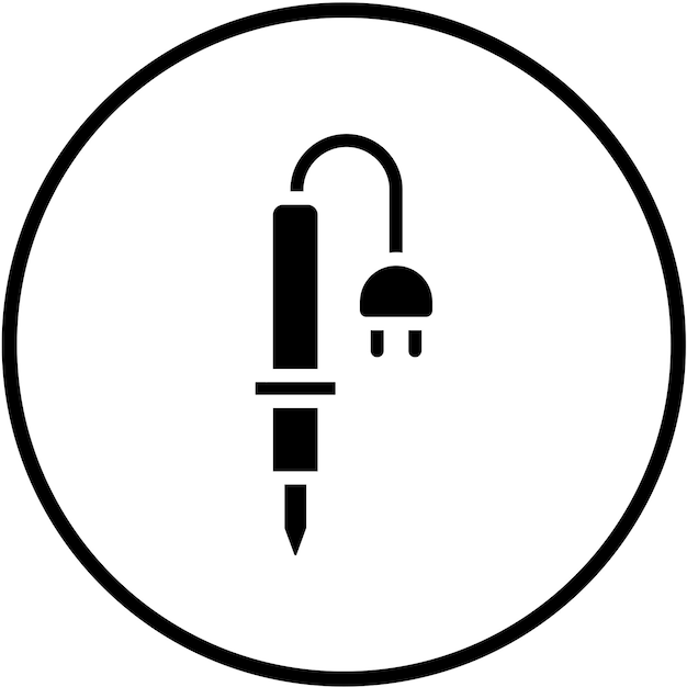 Estilo de icono de soldadura de hierro de diseño vectorial