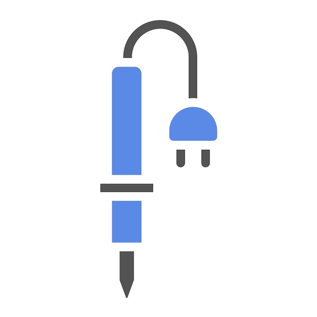 Estilo de icono de soldadura de hierro de diseño vectorial