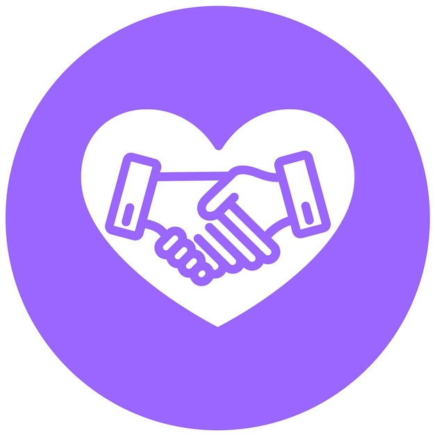 Estilo de icono de solidaridad de diseño vectorial