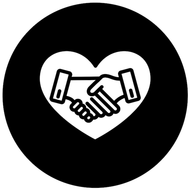 Estilo de icono de solidaridad de diseño vectorial