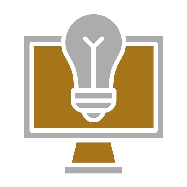 Estilo del icono de la solución de diseño vectorial