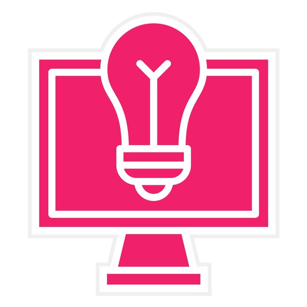 Estilo del icono de la solución de diseño vectorial