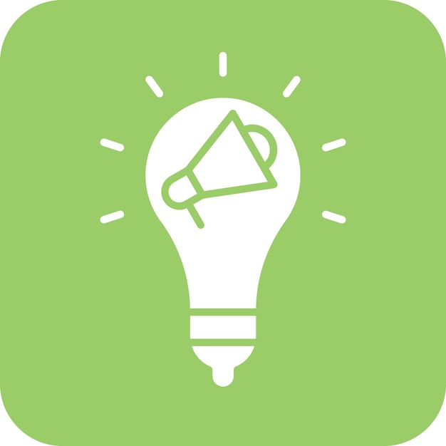 Estilo de icono de la solución de marketing de diseño vectorial