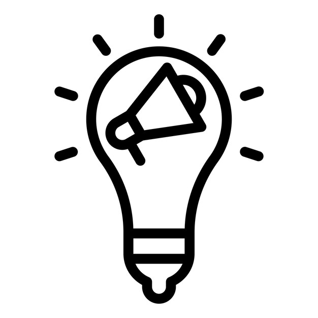 Estilo de icono de la solución de marketing de diseño vectorial