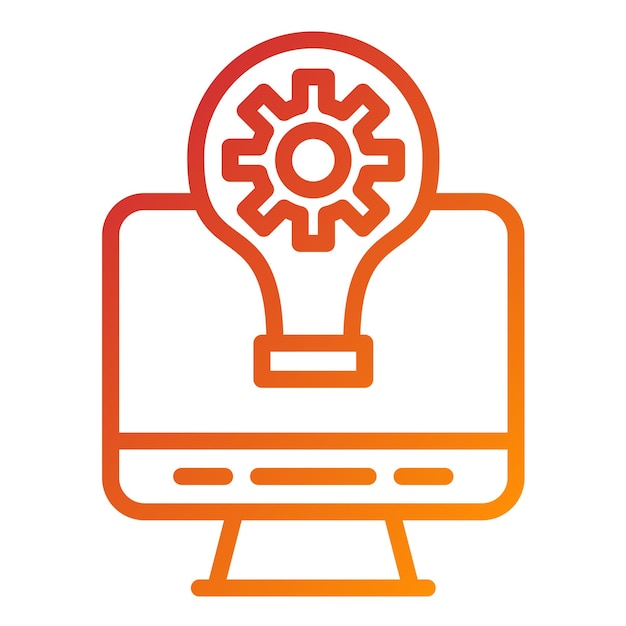 Estilo de icono de la solución de marketing de diseño vectorial