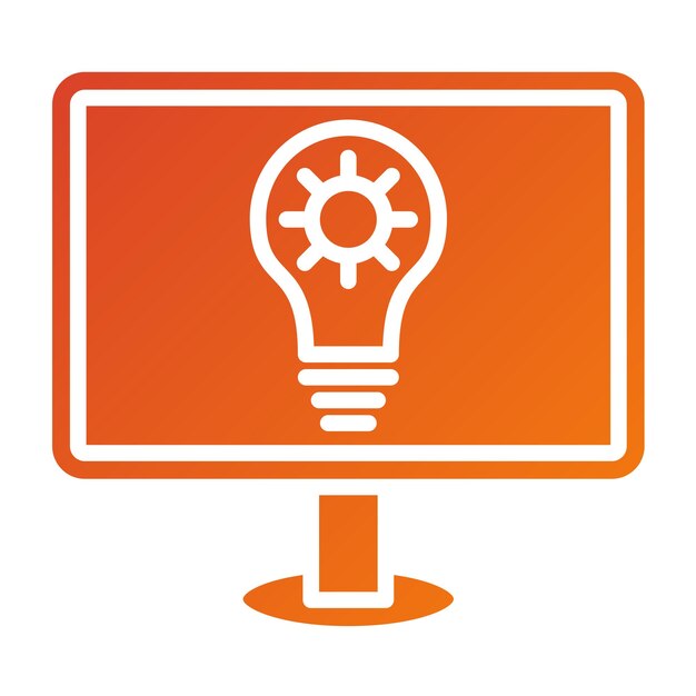 Estilo de icono de la solución de marketing de diseño vectorial
