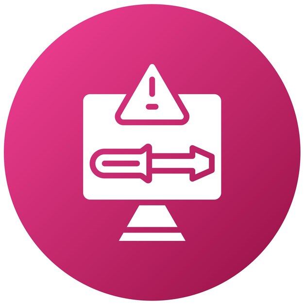 Estilo de icono para solucionar problemas de diseño vectorial